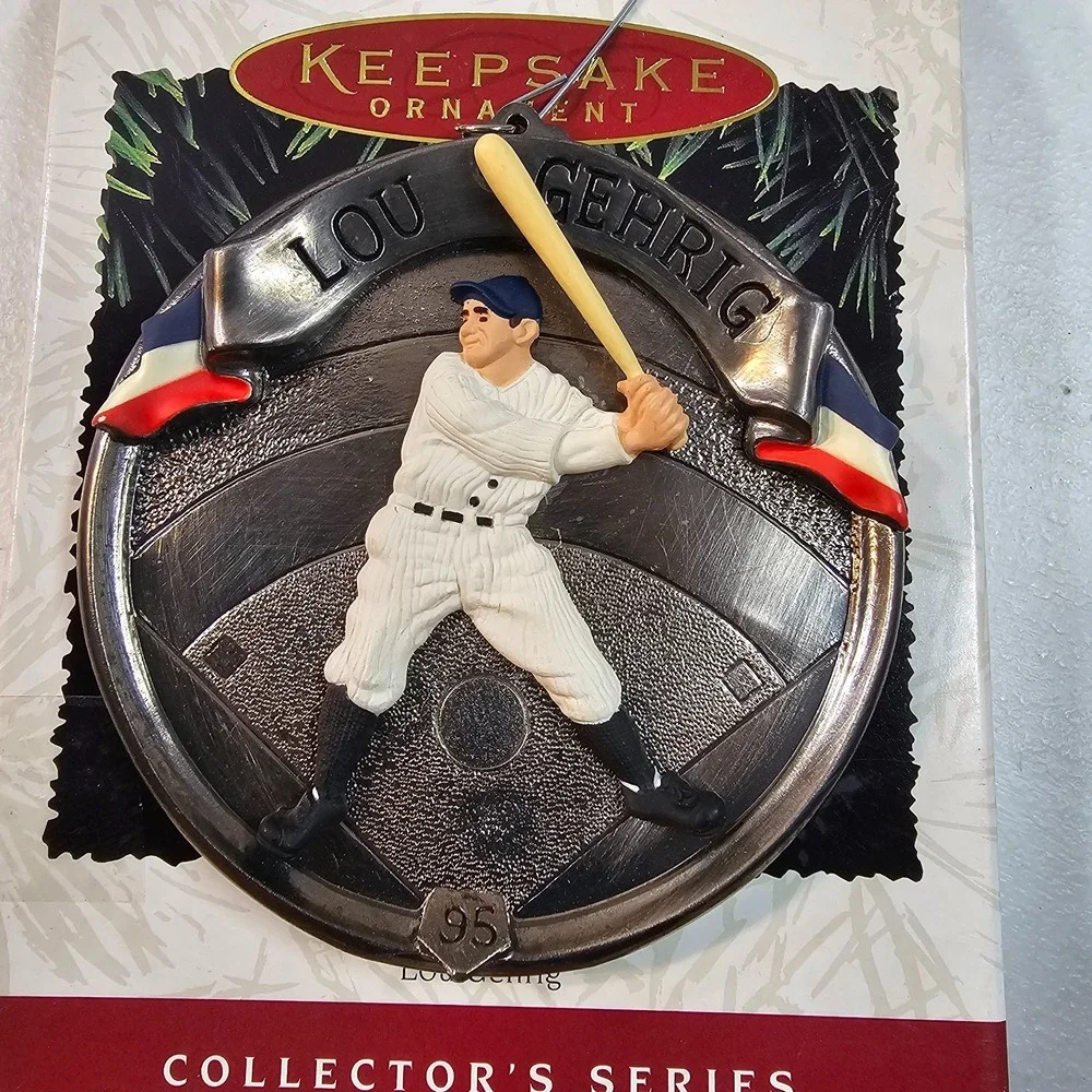 Baseball Heroes Hallmark Keepsake Ornament Ruth‎ Paige Gehrig 3